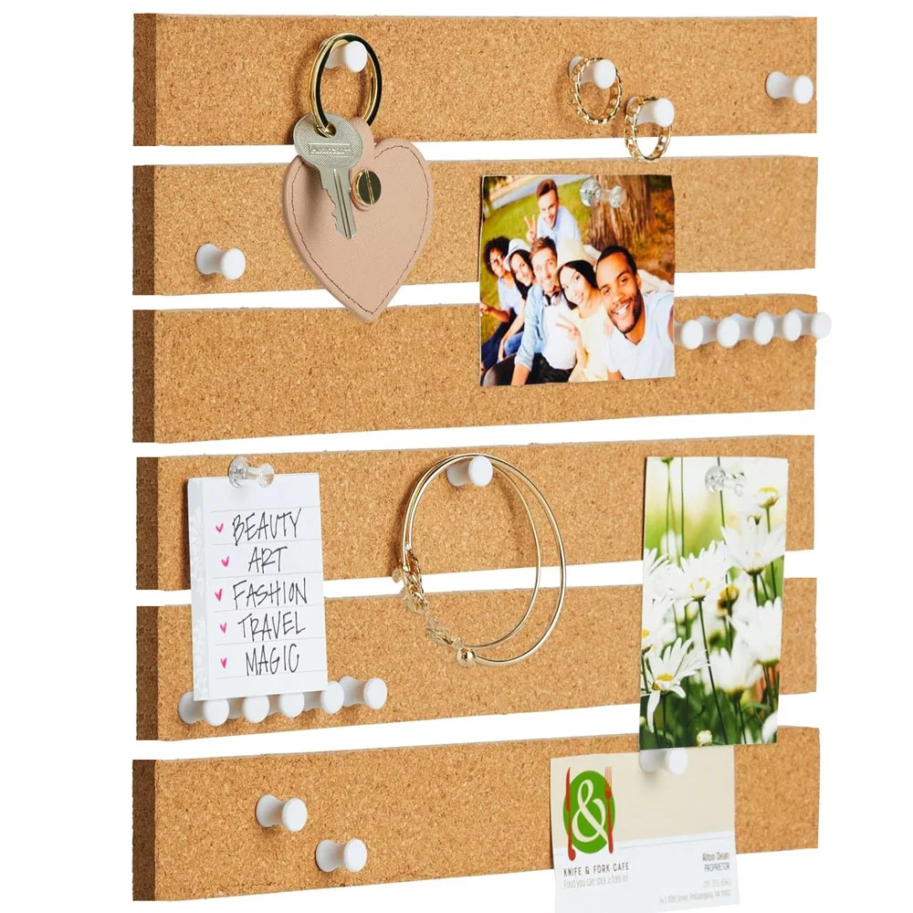 Bulletin Board Cork - 1szt 30cm Tablica korkowa Paski Samoprzylepna
