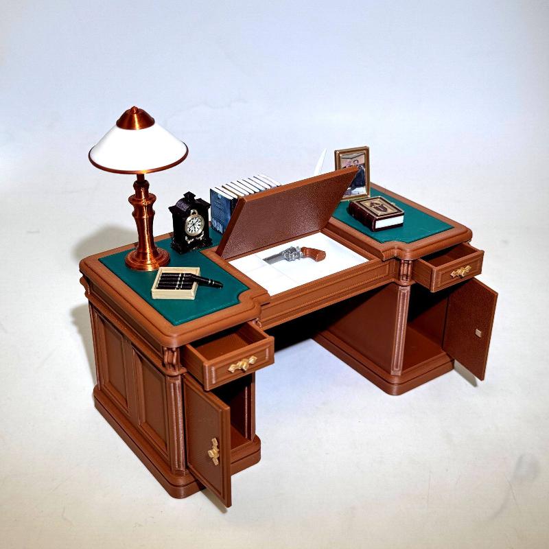 Office Furniture Set - Zestaw miniaturowych mebli do domku dla