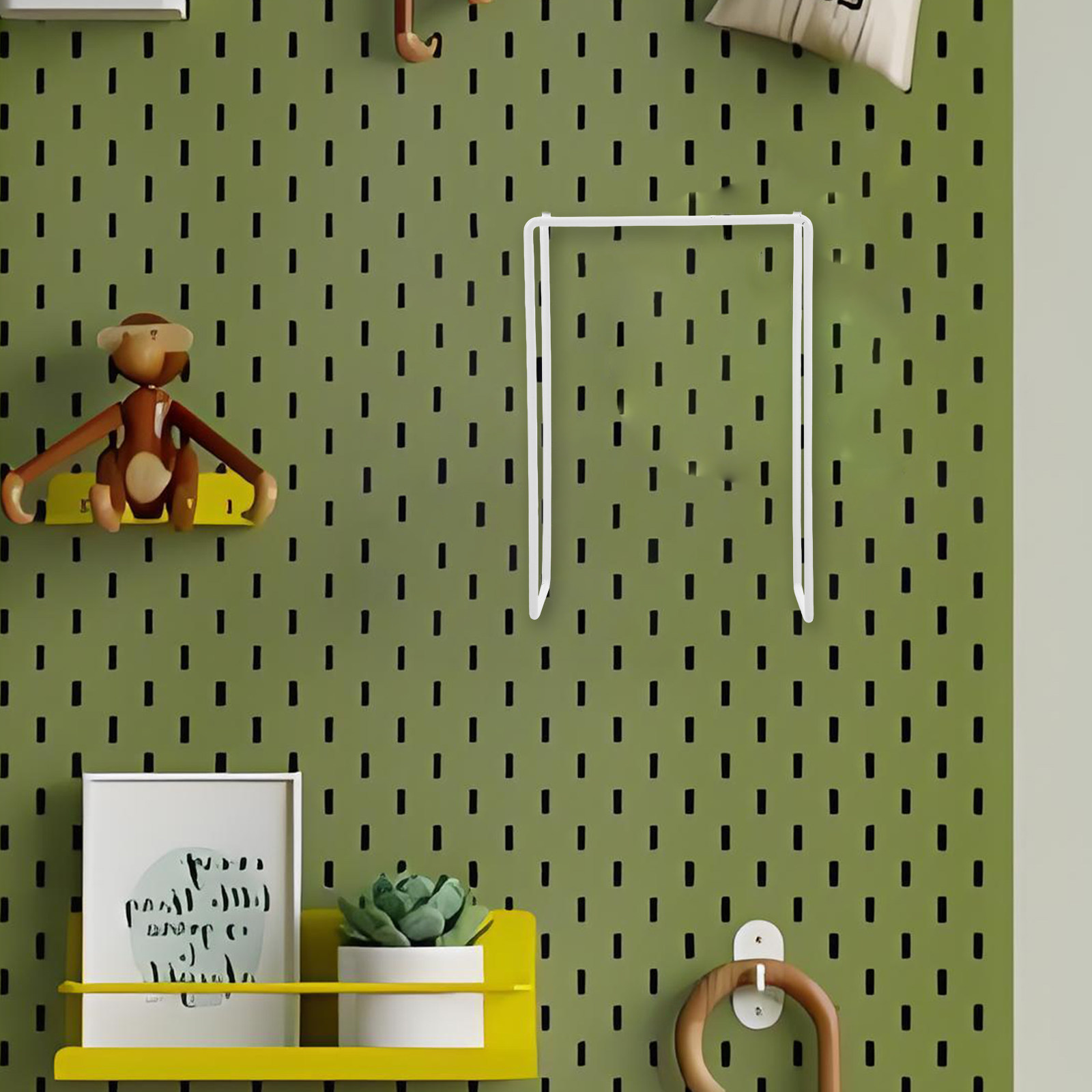 Pegboard Office Organizer - 2 sztuki wytrzymałych metalowych haczyków do