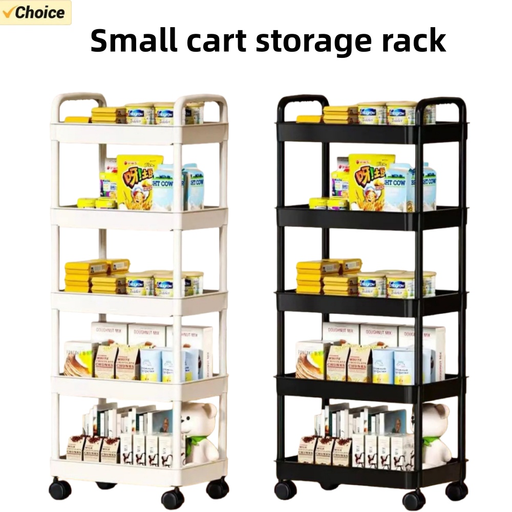 Bookshelf 5 Tier - 5-poziomowy regał kuchenny, mobilny wózek, wielopoziomowy