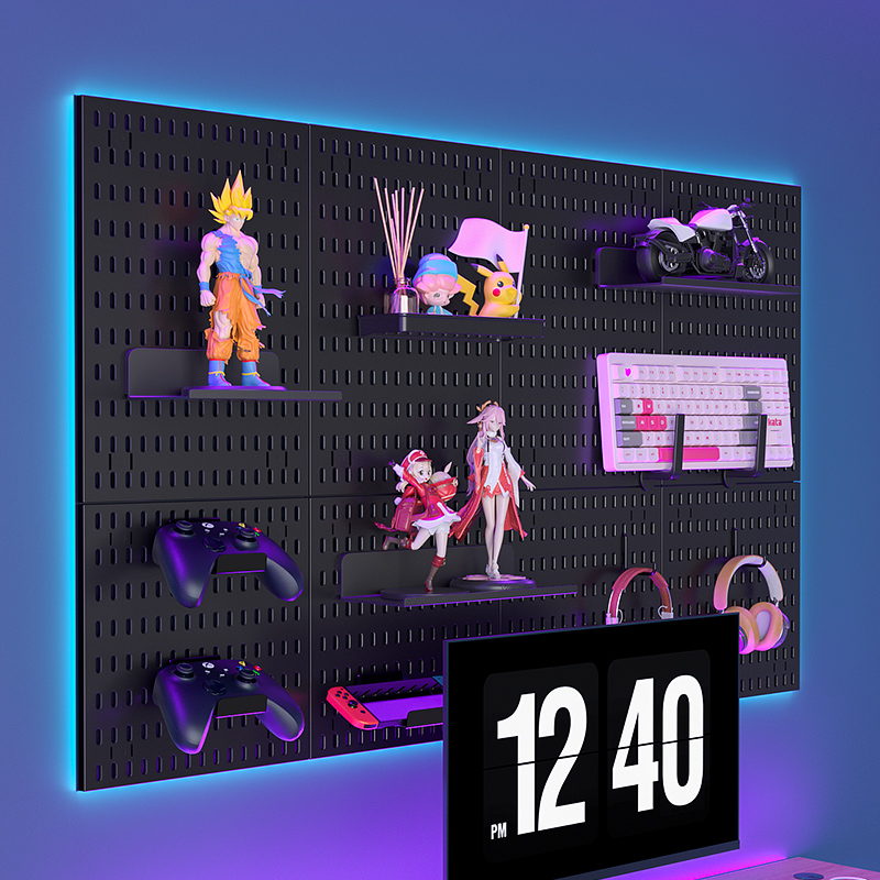 Pegboard Office Organizer - Tablica perforowana montowana na ścianie, organizer