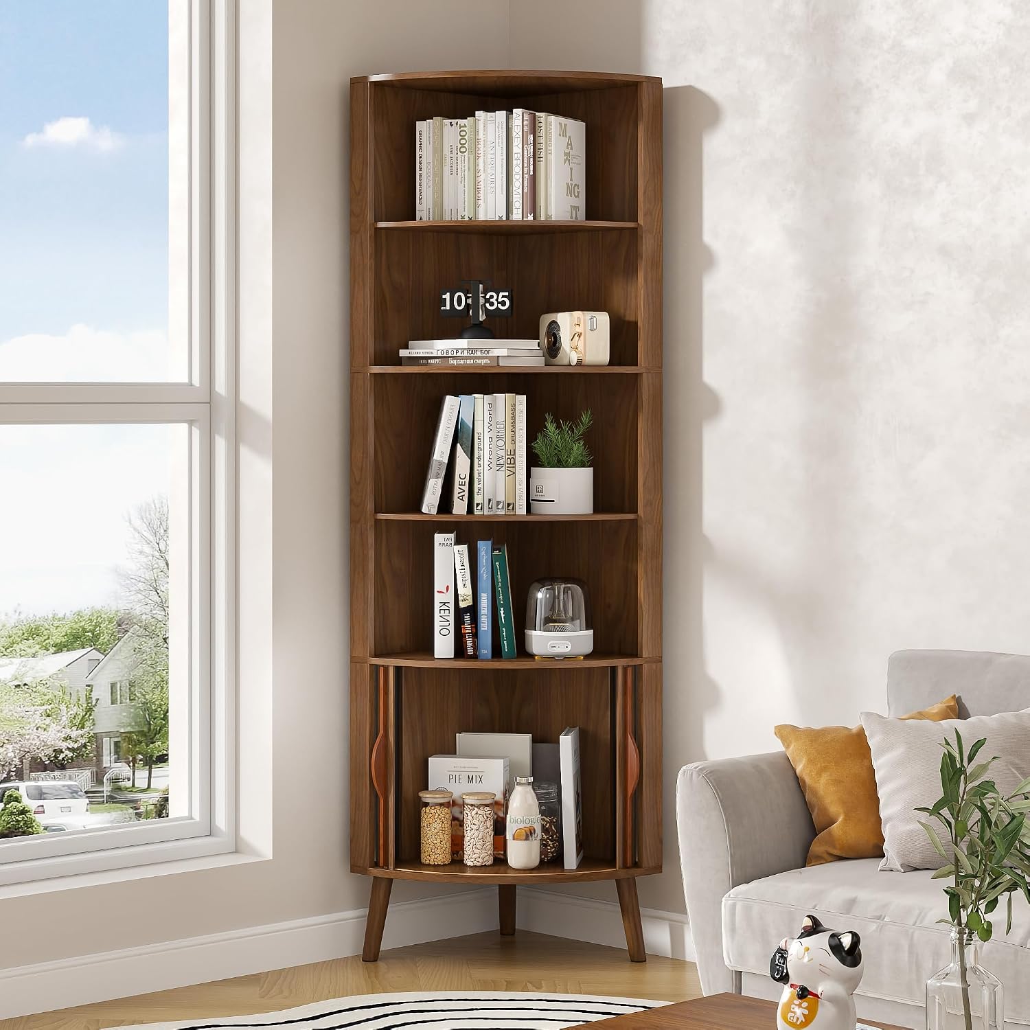 5-poziomowa półka narożna, now – Bookshelf 5 Tier recenzja i cena