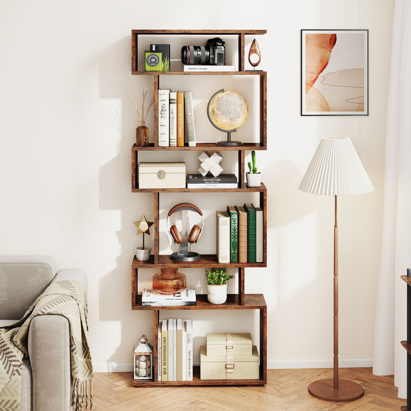 6-poziomowy regał na książki w – Bookshelf 5 Tier recenzja i cena