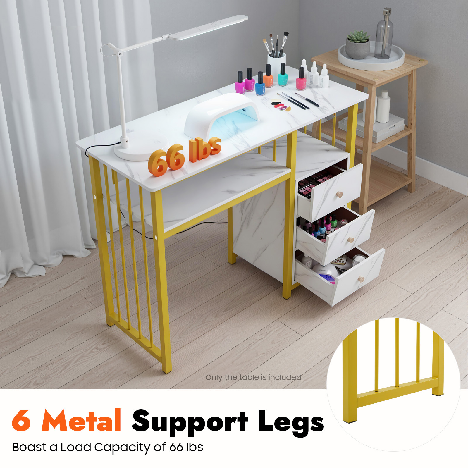 Biurko do manicure z teksturą  – Office Furniture Wholesale recenzja i cena