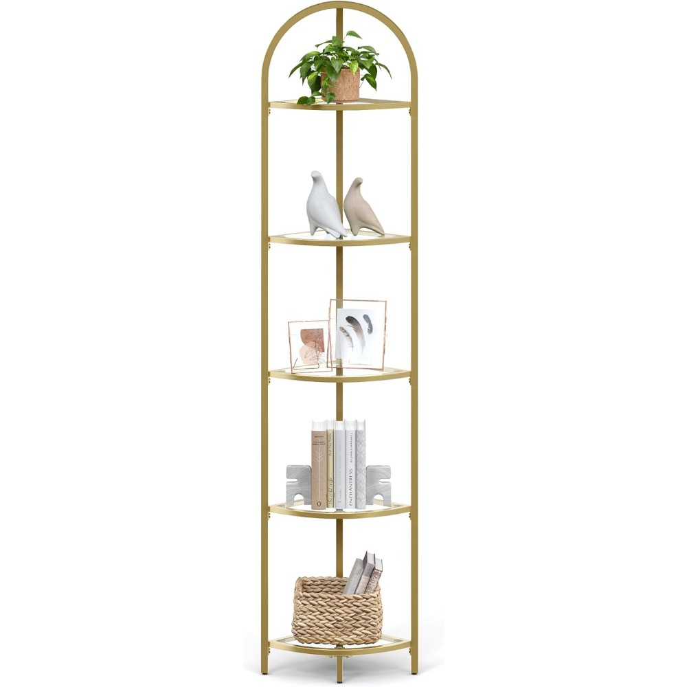 5-poziomowy regał narożny, reg – Bookshelf 5 Tier recenzja i cena