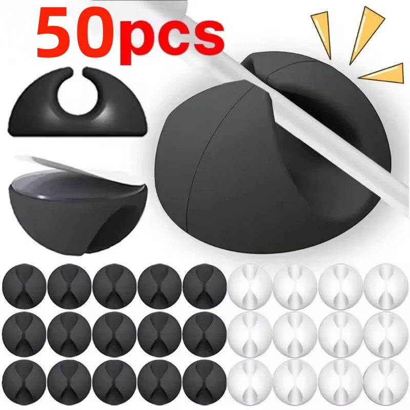 5/50 szt. Klipsy do kabli, org – Pegboard Office Organizer recenzja i cena