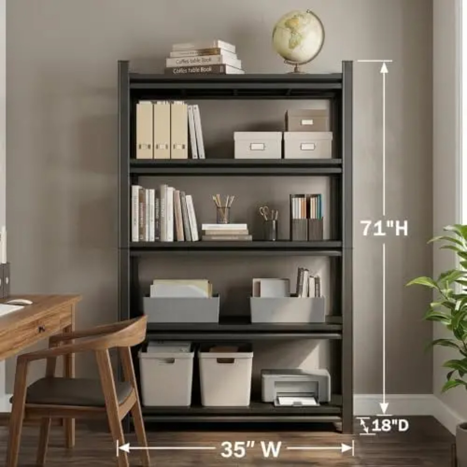 5-poziomowy regał na książki o – Bookshelf 5 Tier recenzja i cena
