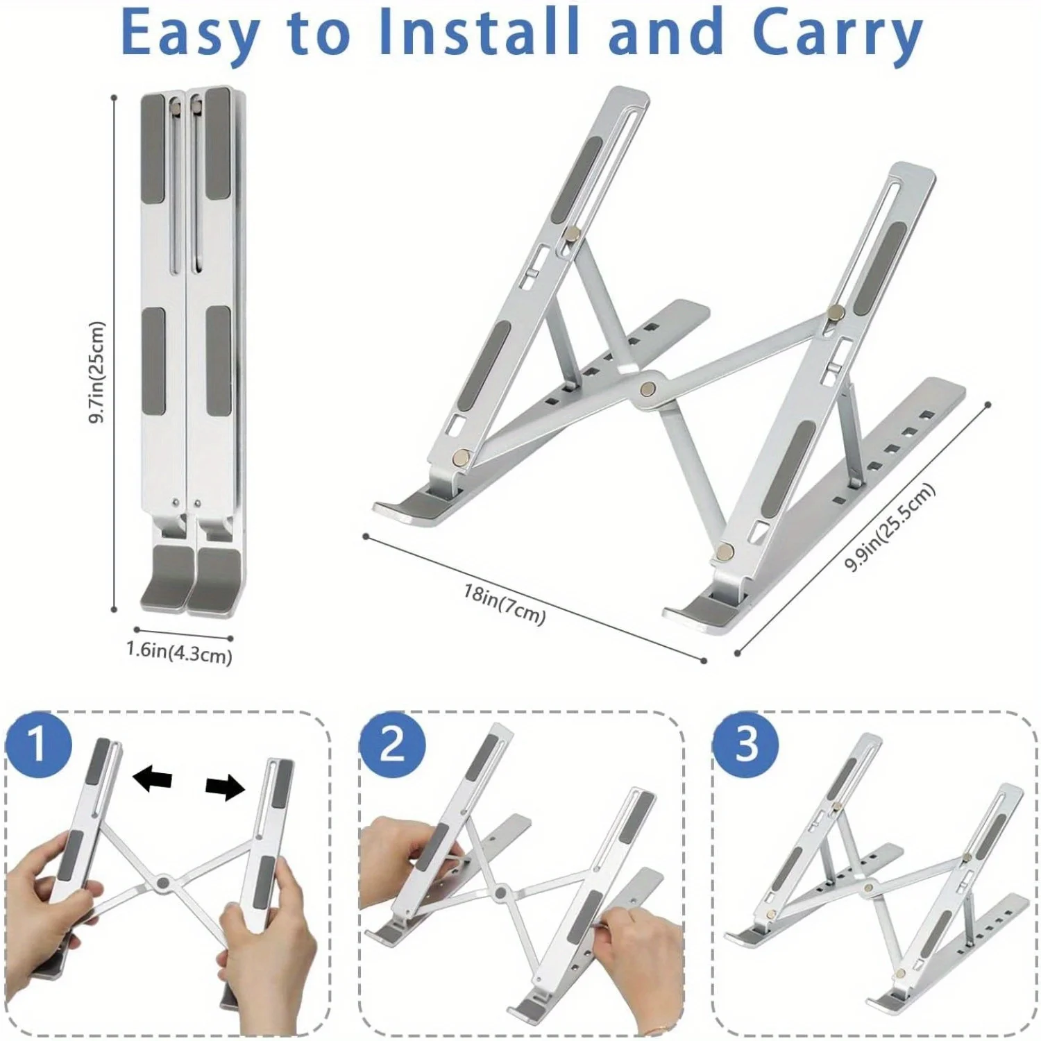 Regulowana aluminiowa podstawk – Adjustable Laptop Table recenzja i cena