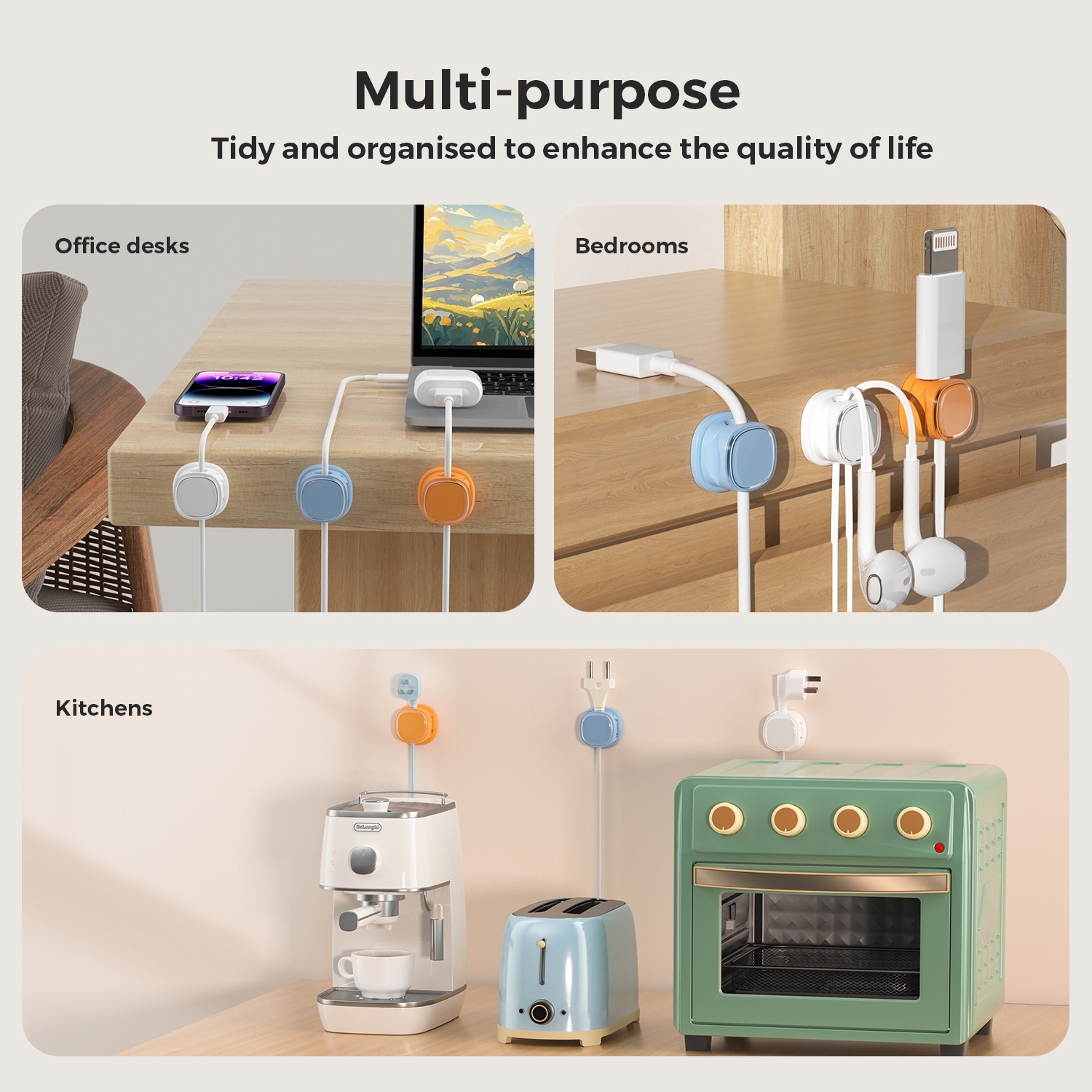 Organizer kabli samoprzylepny  – Pegboard Office Organizer recenzja i cena