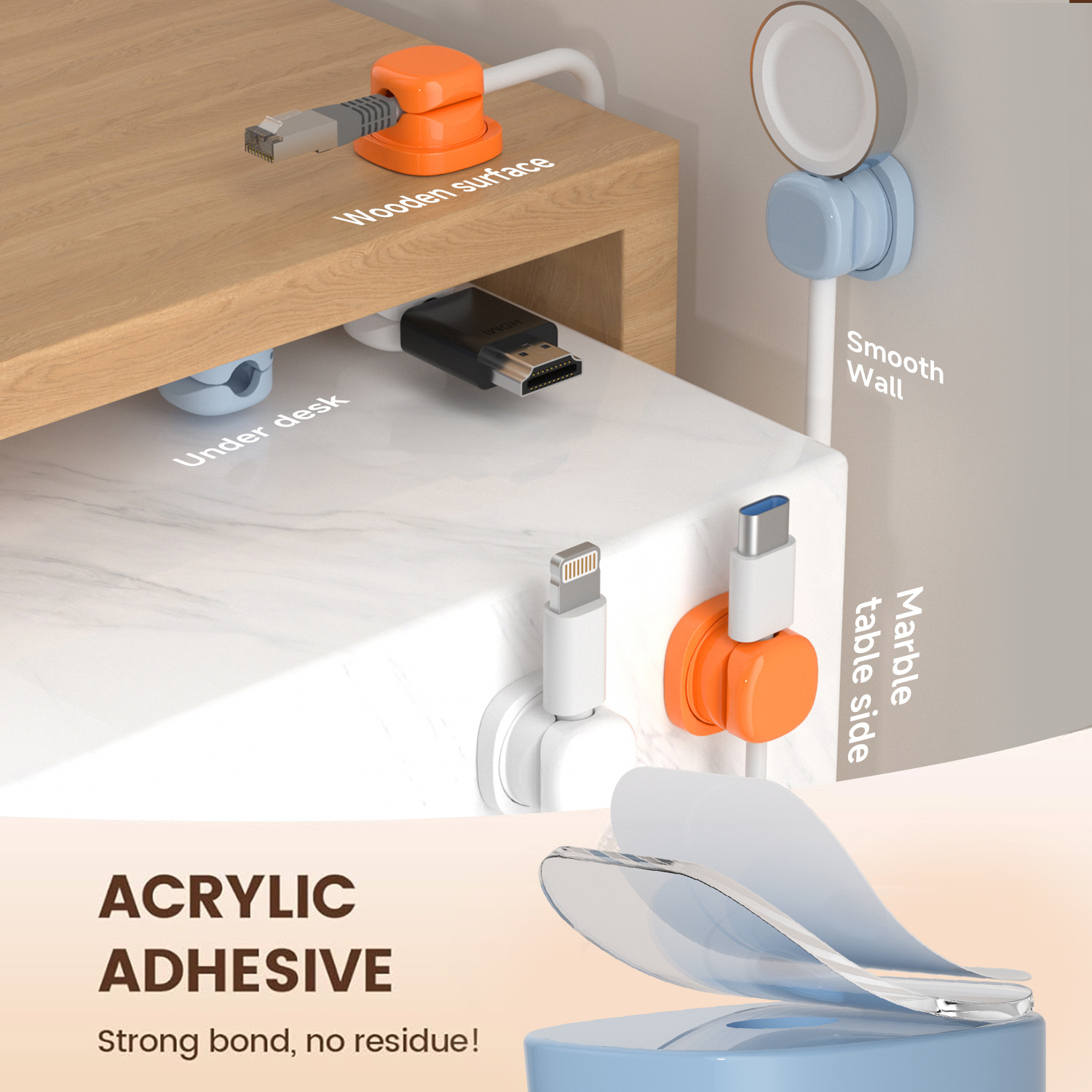 Organizer kabli samoprzylepny  – Pegboard Office Organizer recenzja i cena