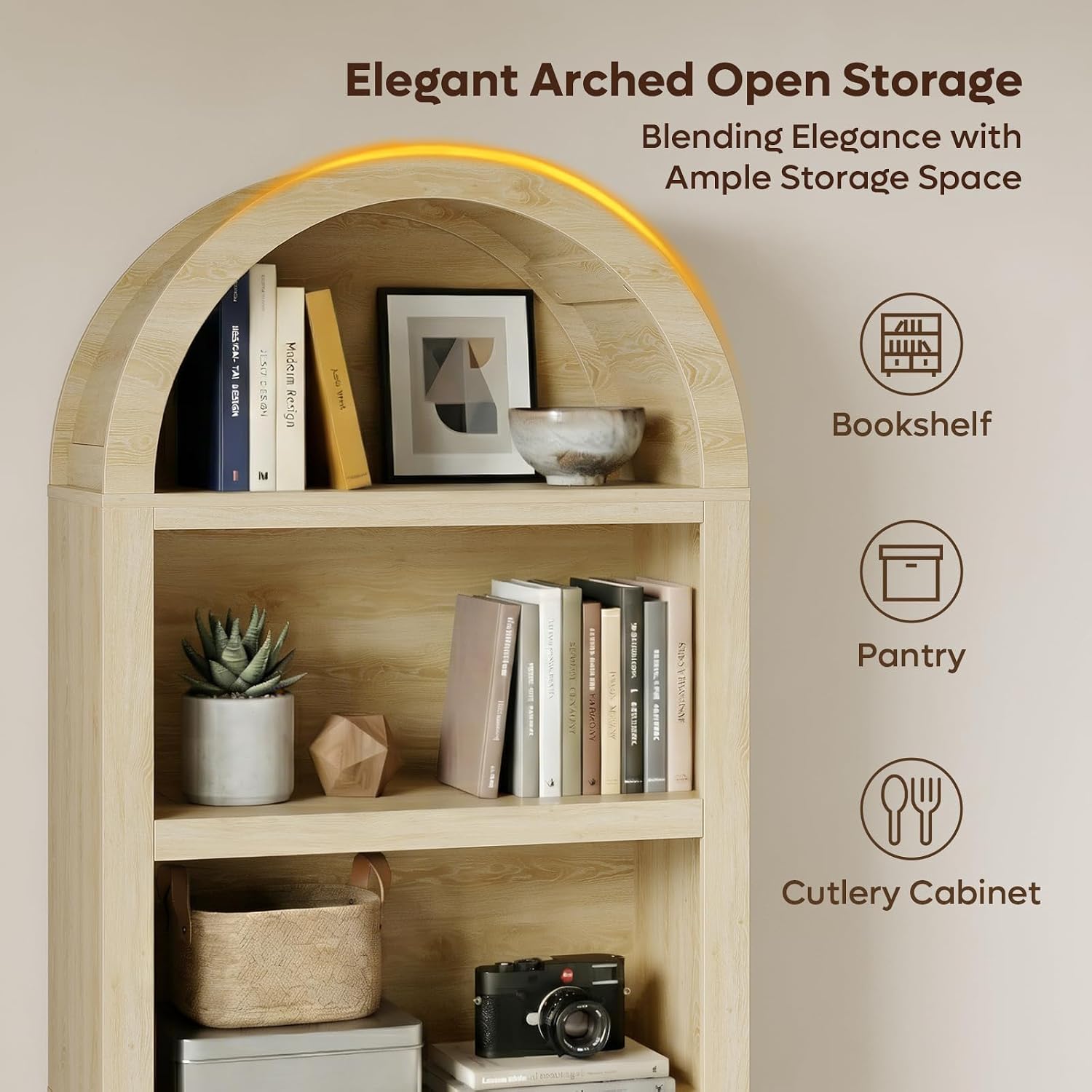 Wysoki łukowy regał Bestier 76 – Bookshelf 5 Tier recenzja i cena
