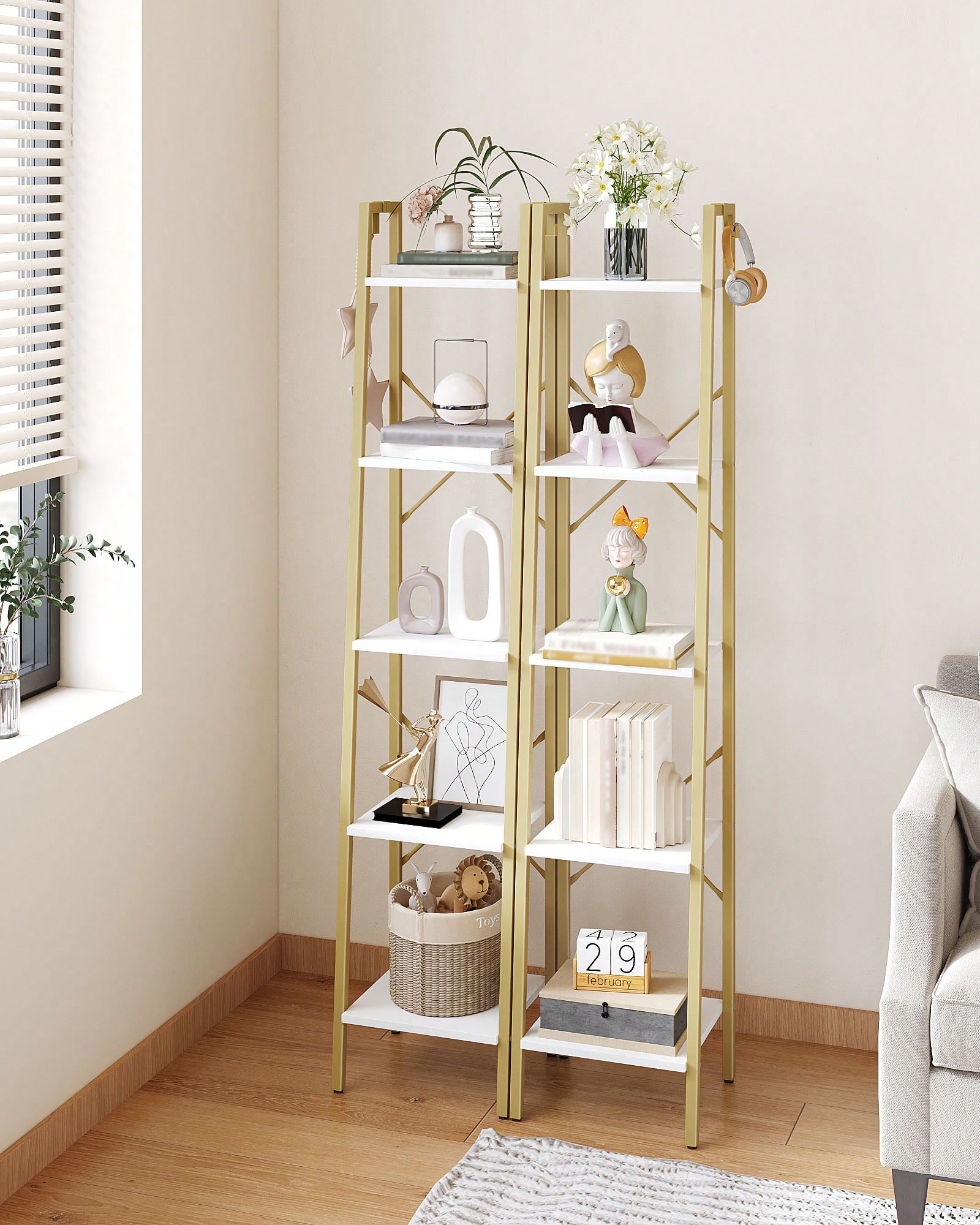 5-poziomowy regał schodkowy w  – Bookshelf 5 Tier recenzja i cena