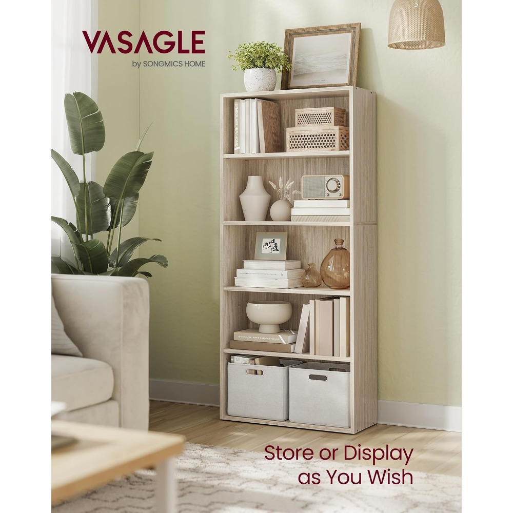 VASAGLE CUSTOS Collection - Pó – Bookshelf 5 Tier recenzja i cena