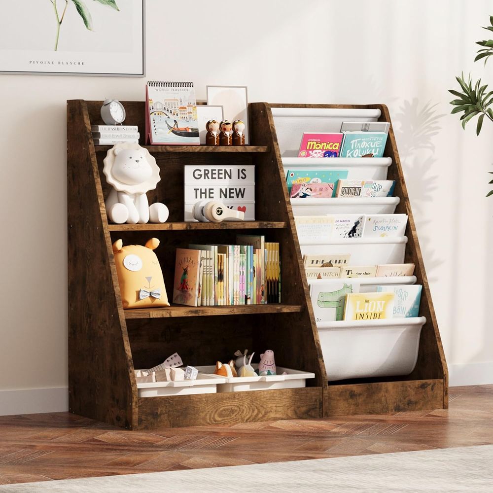 4-poziomowy drewniany regał na – Bookshelf 5 Tier recenzja i cena