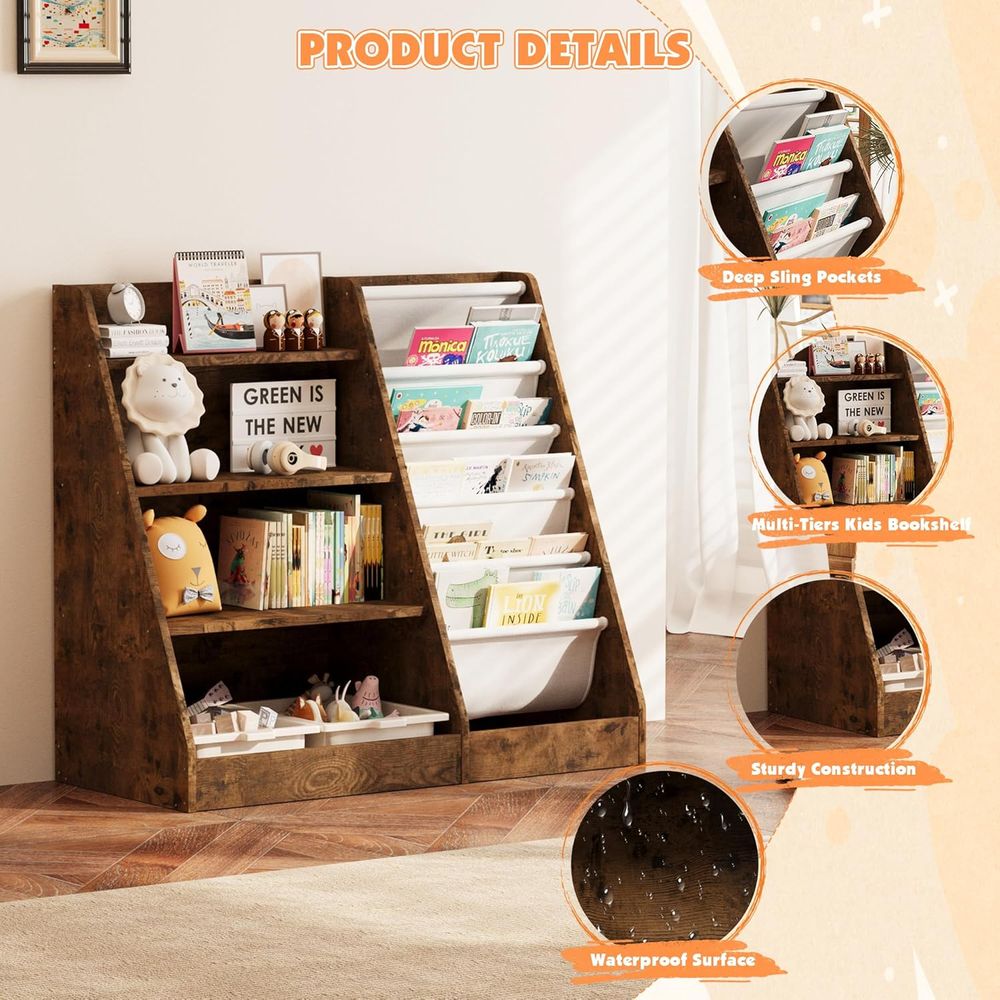 4-poziomowy drewniany regał na – Bookshelf 5 Tier recenzja i cena